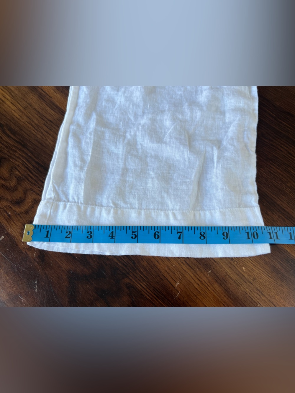 Flax 100% Linen Crop Pants Women’s M (10-14) White Lightweight Pockets Coastal - Picture 14 of 14